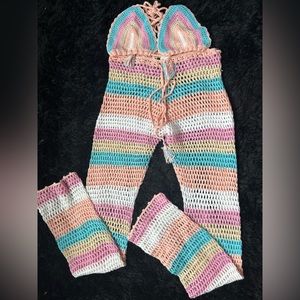 Crochet 2 piece Bralette And Pants